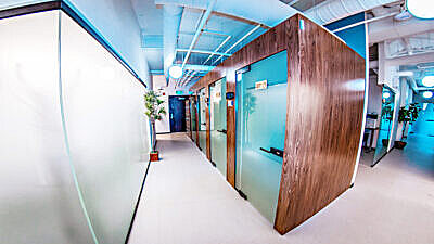 Private Booths Corridor
