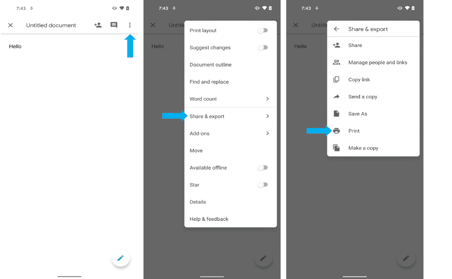 Ezeep Printing on Android Devices