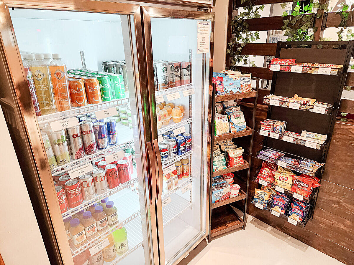 Snacks and Beverages at Honesty Bar