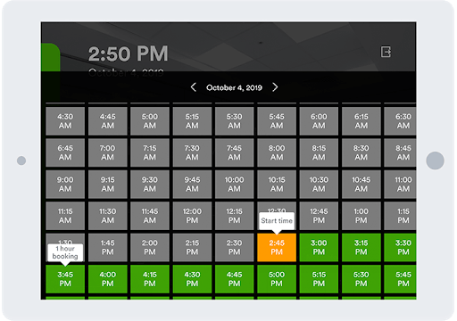 Booking Tablet West Quay Offices Booking Tablet
