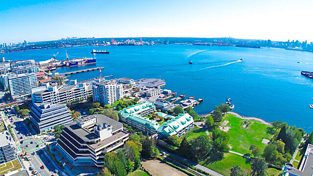 Beyond the Home Office: Why North Vancouver's Top Professionals Choose West Quay Offices 1 North Vancouver aerial view from West Quay Offices